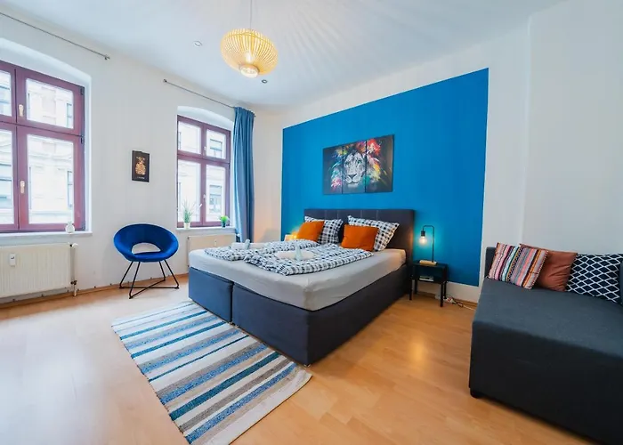 Blue Chili 08 - Magdeburg 2-Zimmer Altbau, Wi-Fi, 5 Pax